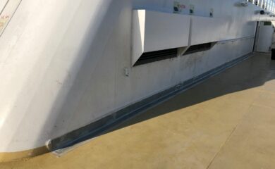 Réparation par stratification de ponts et cloisons corrodés